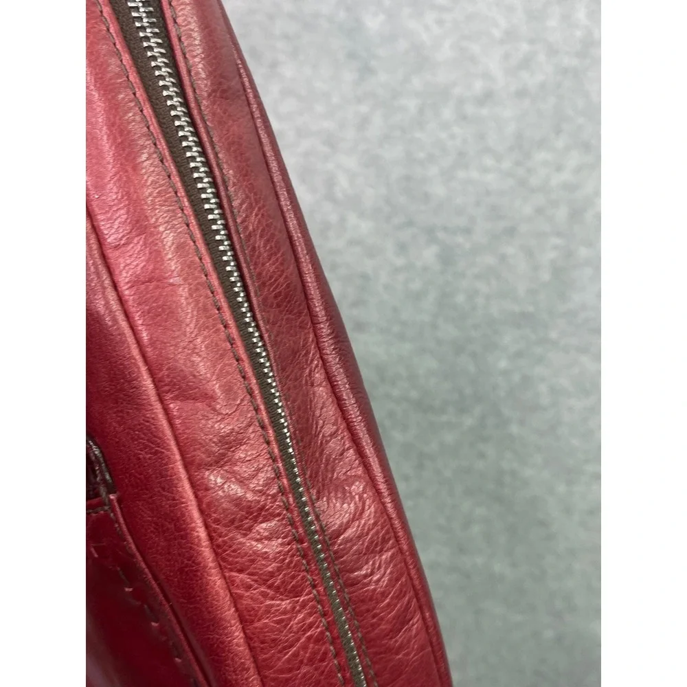 VTG Brighton Florencia Valencia Hobo Burgundy Shoulder Bag, Expandable,‎ leather